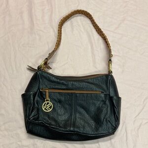 Black Leather Shoulder Bag
